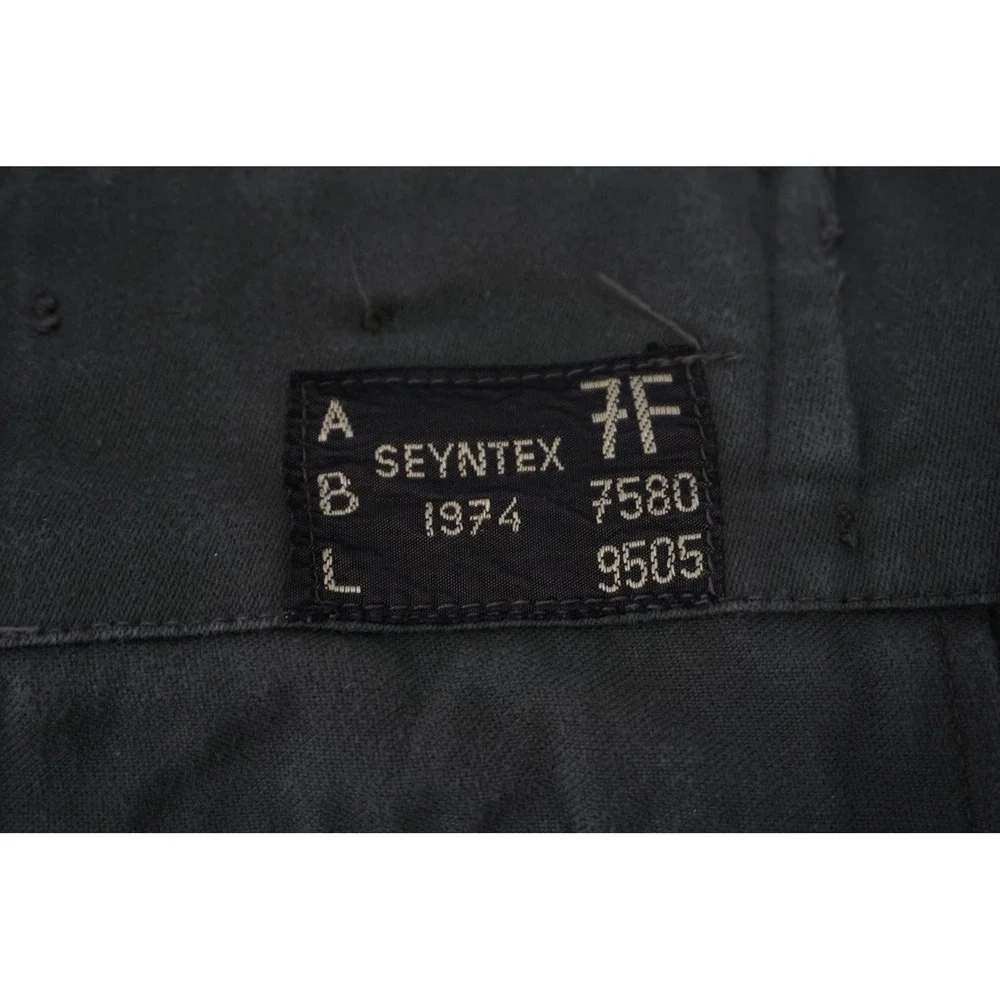 Vintage Belgian Army Seyntex Pants Mens Medium Green Cargo‎ Military 70s 40x31